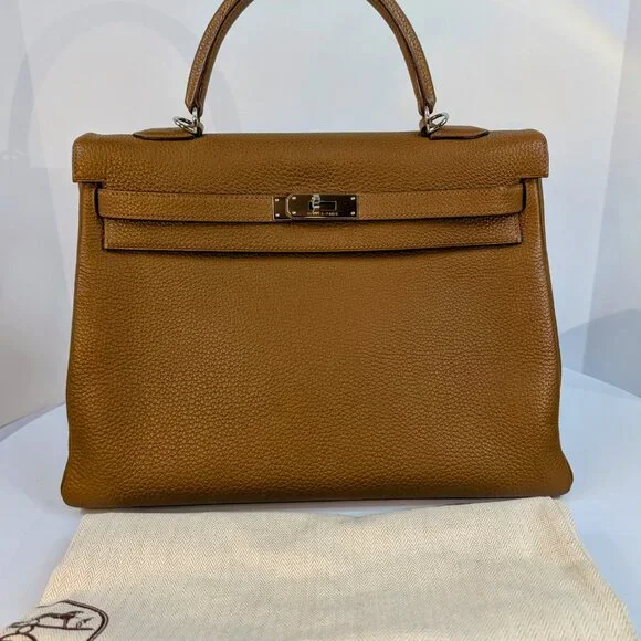 Hermes Brown Fauve (Fawn) Kelly 35 - Picture 6 of 16